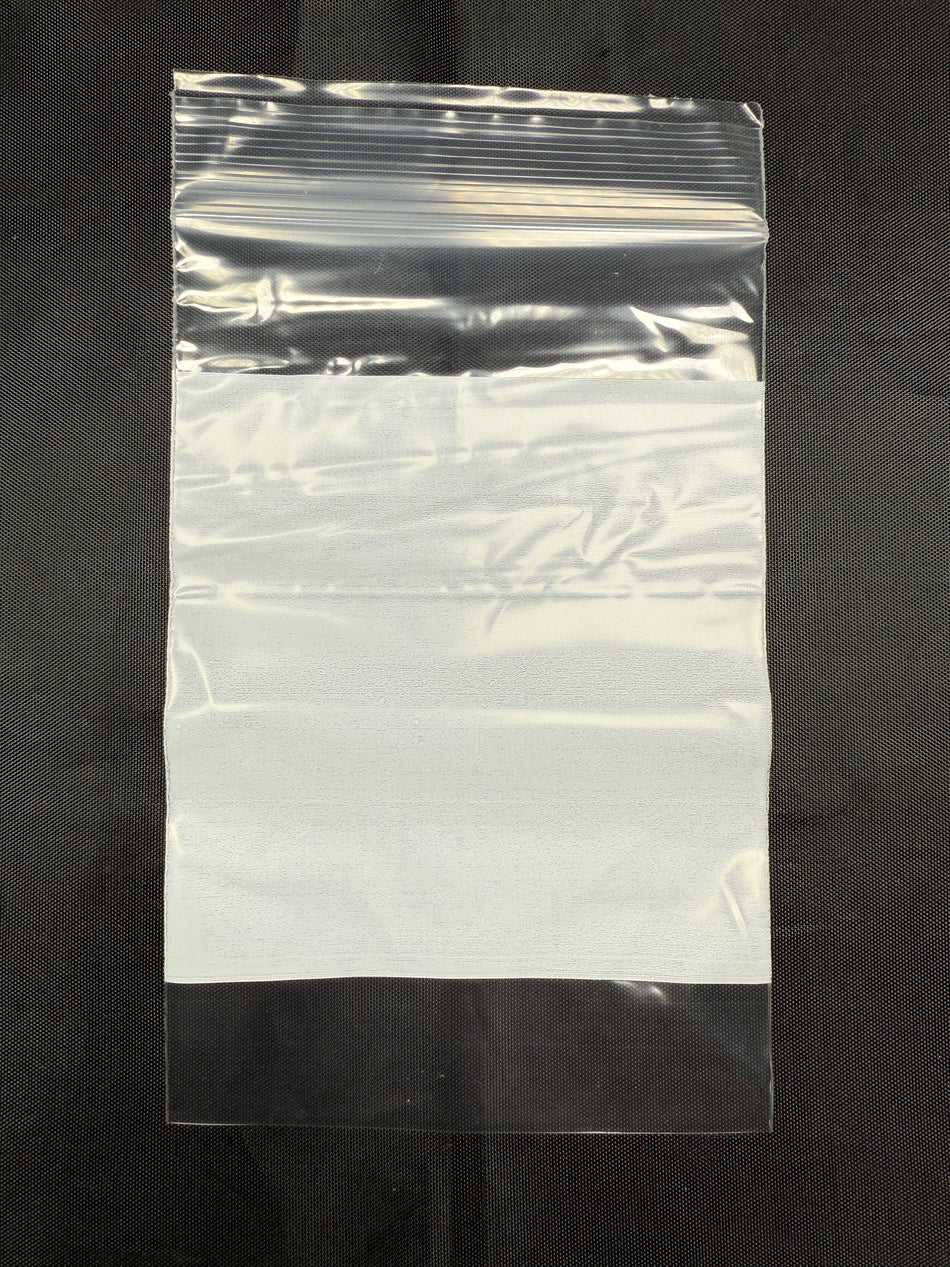 4 x 6" 2 Mil White Block Reclosable Bags