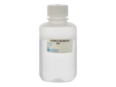Water, deionized, 100ml, 125ml polypropylene bottle INDIVIDUAL